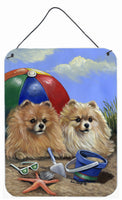 Buy this Pomeranian Beach Wall or Door Hanging Prints PPP3145DS1216