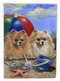 Buy this Pomeranian Beach Flag Garden Size PPP3145GF