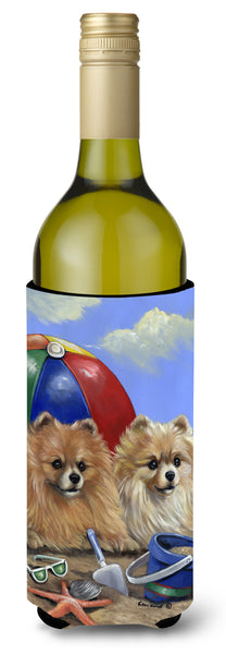 Buy this Pomeranian Beach Wine Bottle Hugger PPP3145LITERK