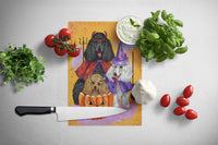 Poodle Halloween Glass Cutting Board Large PPP3146LCB