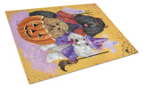 Buy this Poodle Halloween Glass Cutting Board Large PPP3146LCB