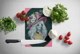 Poodle Lady Alexandria Glass Cutting Board Large PPP3148LCB
