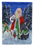 Buy this Poodle Christmas Santa Flag Canvas House Size PPP3150CHF