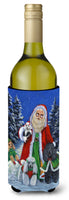 Buy this Poodle Christmas Santa Wine Bottle Hugger PPP3150LITERK