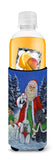 Poodle Christmas Santa Ultra Hugger for slim cans PPP3150MUK