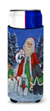 Buy this Poodle Christmas Santa Ultra Hugger for slim cans PPP3150MUK
