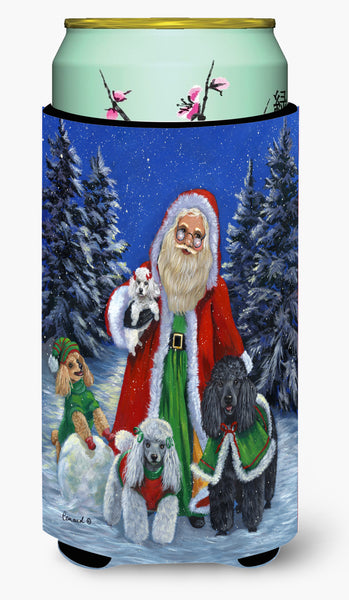 Buy this Poodle Christmas Santa Tall Boy Hugger PPP3150TBC