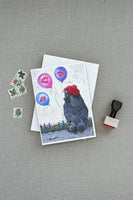 Poodle Totally Chic Greeting Cards and Envelopes Pack of 8