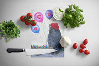 Poodle Totally Chic Glass Cutting Board Large PPP3151LCB