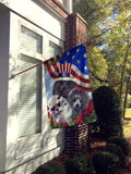 Poodle USA Flag Canvas House Size PPP3152CHF