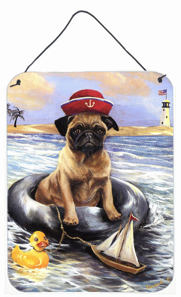Buy this Pug Ahoy Sailor Wall or Door Hanging Prints PPP3153DS1216