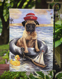 Pug Ahoy Sailor Flag Garden Size PPP3153GF