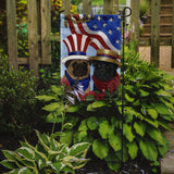 Pug USA Flag Garden Size PPP3154GF