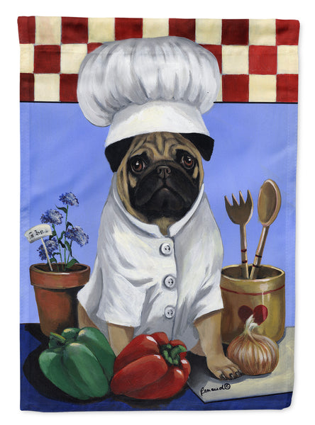 Buy this Pug Veggie Chef Flag Canvas House Size PPP3155CHF