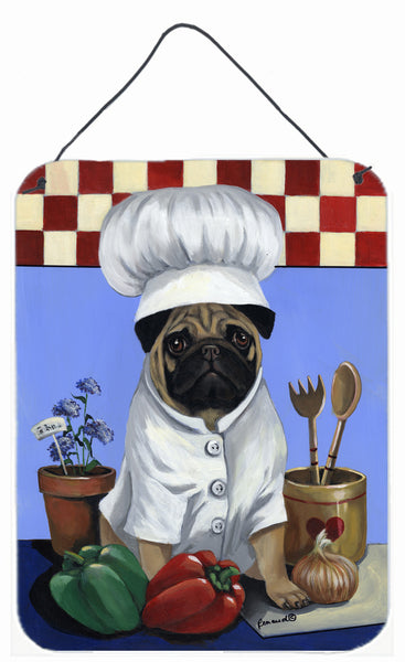 Buy this Pug Veggie Chef Wall or Door Hanging Prints PPP3155DS1216