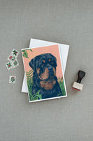Rottweiler Greeting Cards and Envelopes Pack of 8