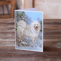 Samoyed Happiness Greeting Cards and Envelopes Pack of 8