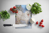 Samoyed Happiness Glass Cutting Board Large PPP3157LCB