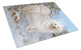 Buy this Samoyed Happiness Glass Cutting Board Large PPP3157LCB
