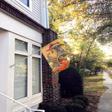 Schnauzer Autumn Flag Canvas House Size PPP3158CHF