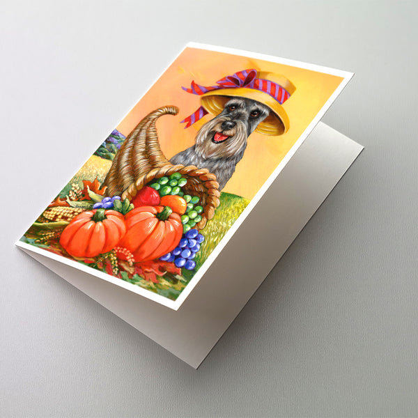 Buy this Schnauzer Autumn Greeting Cards and Envelopes Pack of 8