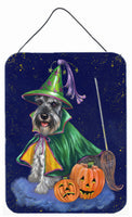 Buy this Schnauzer Halloween Good Witch Wall or Door Hanging Prints PPP3159DS1216