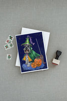 Schnauzer Halloween Good Witch Greeting Cards and Envelopes Pack of 8