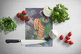 Schnauzer Christmas Green Boots Glass Cutting Board Large PPP3160LCB