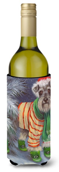 Buy this Schnauzer Christmas Green Boots Wine Bottle Hugger PPP3160LITERK