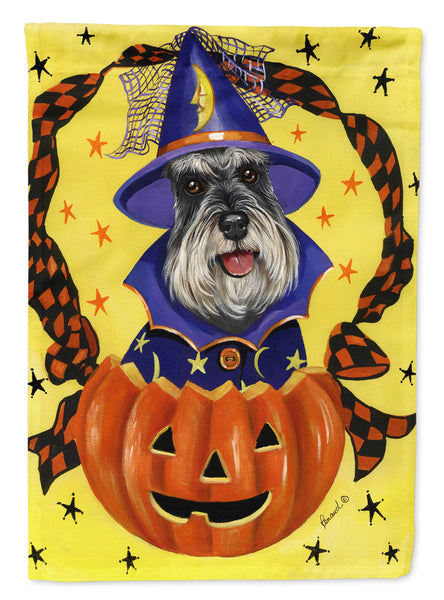 Buy this Schnauzer Halloween Flag Canvas House Size PPP3161CHF