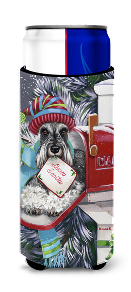 Buy this Schnauzer Christmas Letter to Santa Ultra Hugger for slim cans PPP3162MUK