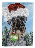 Buy this Schnauzer Christmas Pure at Heart Flag Canvas House Size PPP3163CHF