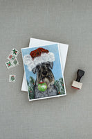 Schnauzer Christmas Pure at Heart Greeting Cards and Envelopes Pack of 8