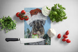 Schnauzer Christmas Pure at Heart Glass Cutting Board Large PPP3163LCB