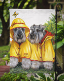 Schnauzer Rain Gear Flag Garden Size PPP3164GF