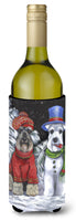 Buy this Schnauzer Christmas Snow Dog Wine Bottle Hugger PPP3165LITERK