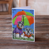 Schnauzer Soulmates Greeting Cards and Envelopes Pack of 8