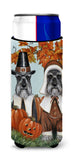 Buy this Schnauzer Thanksgiving Pilgrims Ultra Hugger for slim cans PPP3167MUK