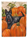 Buy this Scottish Terrier Scottie Pumpkins Flag Canvas House Size PPP3168CHF