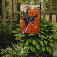Scottish Terrier Scottie Pumpkins Flag Garden Size PPP3168GF