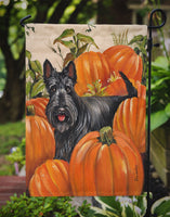 Scottish Terrier Scottie Pumpkins Flag Garden Size PPP3168GF