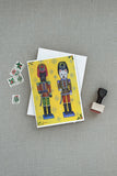 Scottie and Westie Christmas Nutcrackers Greeting Cards and Envelopes Pack of 8