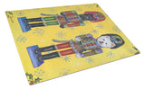 Buy this Scottie and Westie Christmas Nutcrackers Glass Cutting Board Large PPP3169LCB