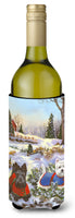 Buy this Scottie and Westie Christmas Pine Hill Wine Bottle Hugger PPP3170LITERK