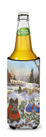 Scottie and Westie Christmas Pine Hill Ultra Hugger for slim cans PPP3170MUK