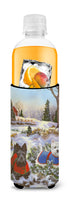 Scottie and Westie Christmas Pine Hill Ultra Hugger for slim cans PPP3170MUK