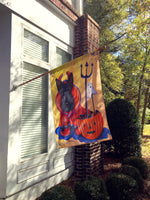 Scottie Boo Hoo Halloween Flag Canvas House Size PPP3171CHF