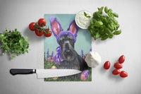 Scottie Easter Bunny Glass Cutting Board Large PPP3172LCB