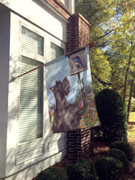 Scottie Curious Flag Canvas House Size PPP3173CHF
