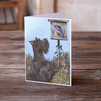 Scottie Curious Greeting Cards and Envelopes Pack of 8